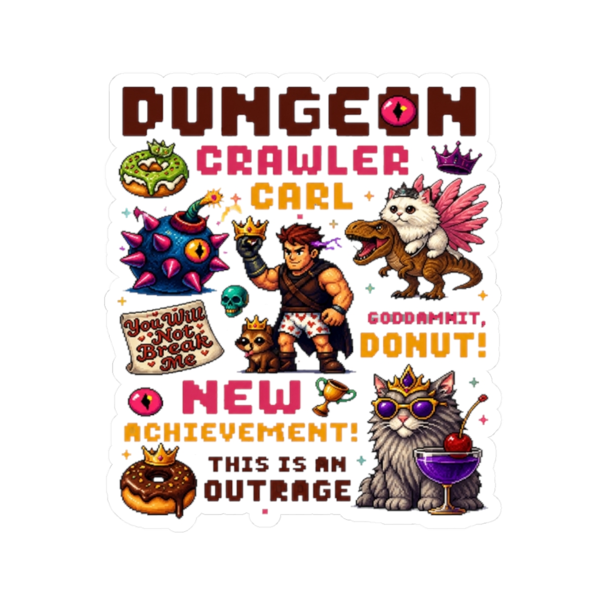 Dungeon crawler carl, Princess Donut and Mongo - alternate angle 3, merchandise