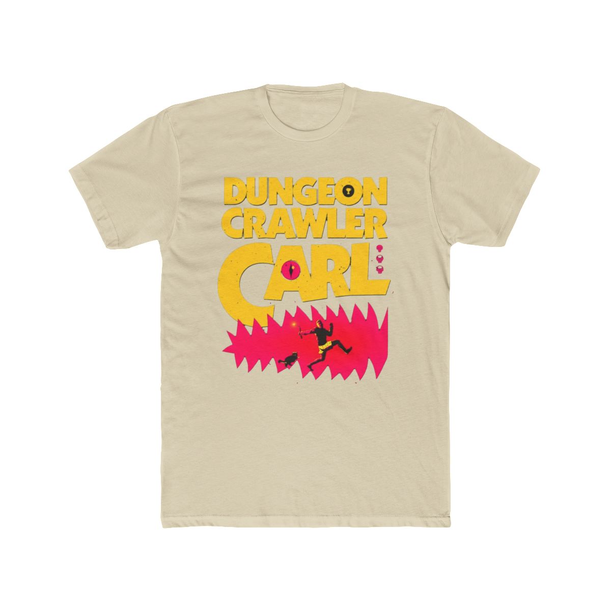 Carl Cover (Black Print) T Shirt | Dungeon Crawler Carl - alternate angle 4, merchandise
