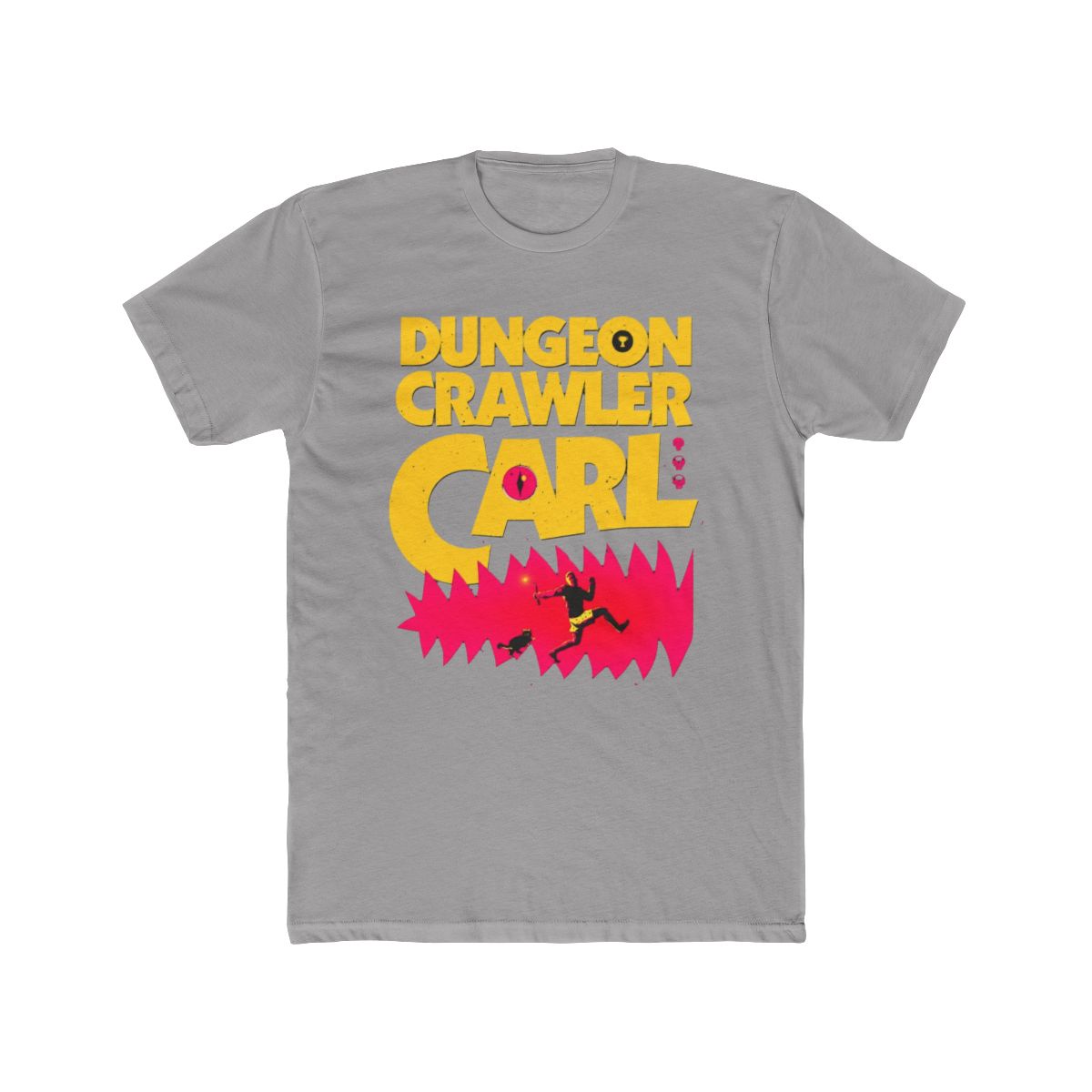 Carl Cover (Black Print) T Shirt | Dungeon Crawler Carl - alternate angle 2, merchandise