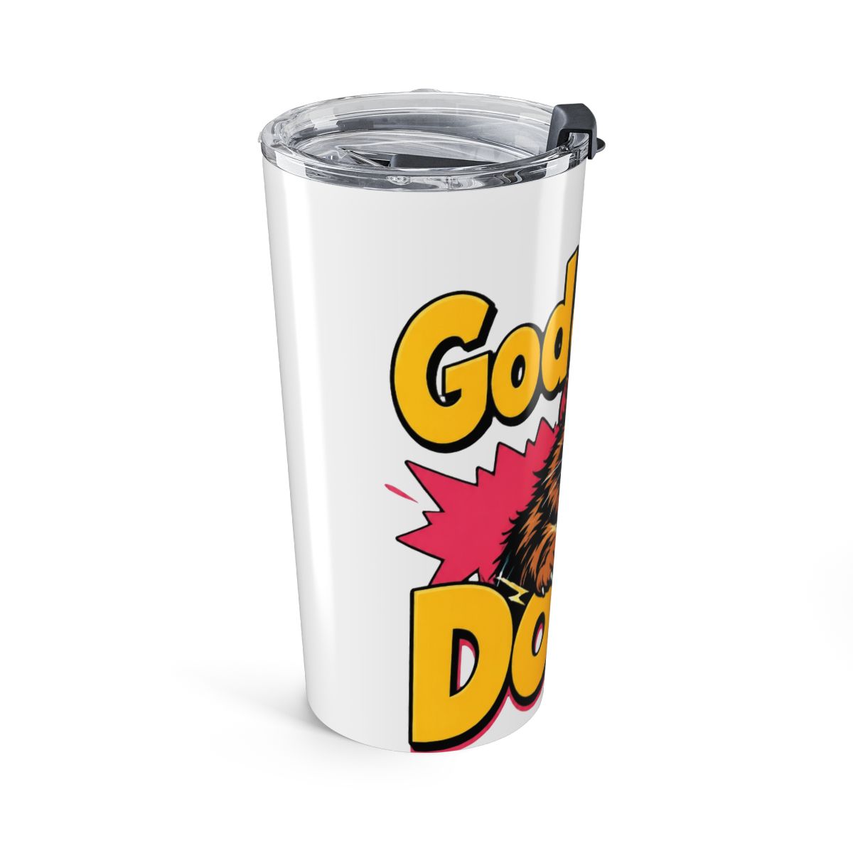 OGGOVIBE DCC Donut Princess Tumbler 20oz Stainless Steel Insulated | Funny Dungeon Book Crawler Reading Carl Mug,Fantasy Bookish Dungeon Adventure Theme Cup,God Damnit Donut | Dungeon Crawler Carl - alternate angle 3, merchandise