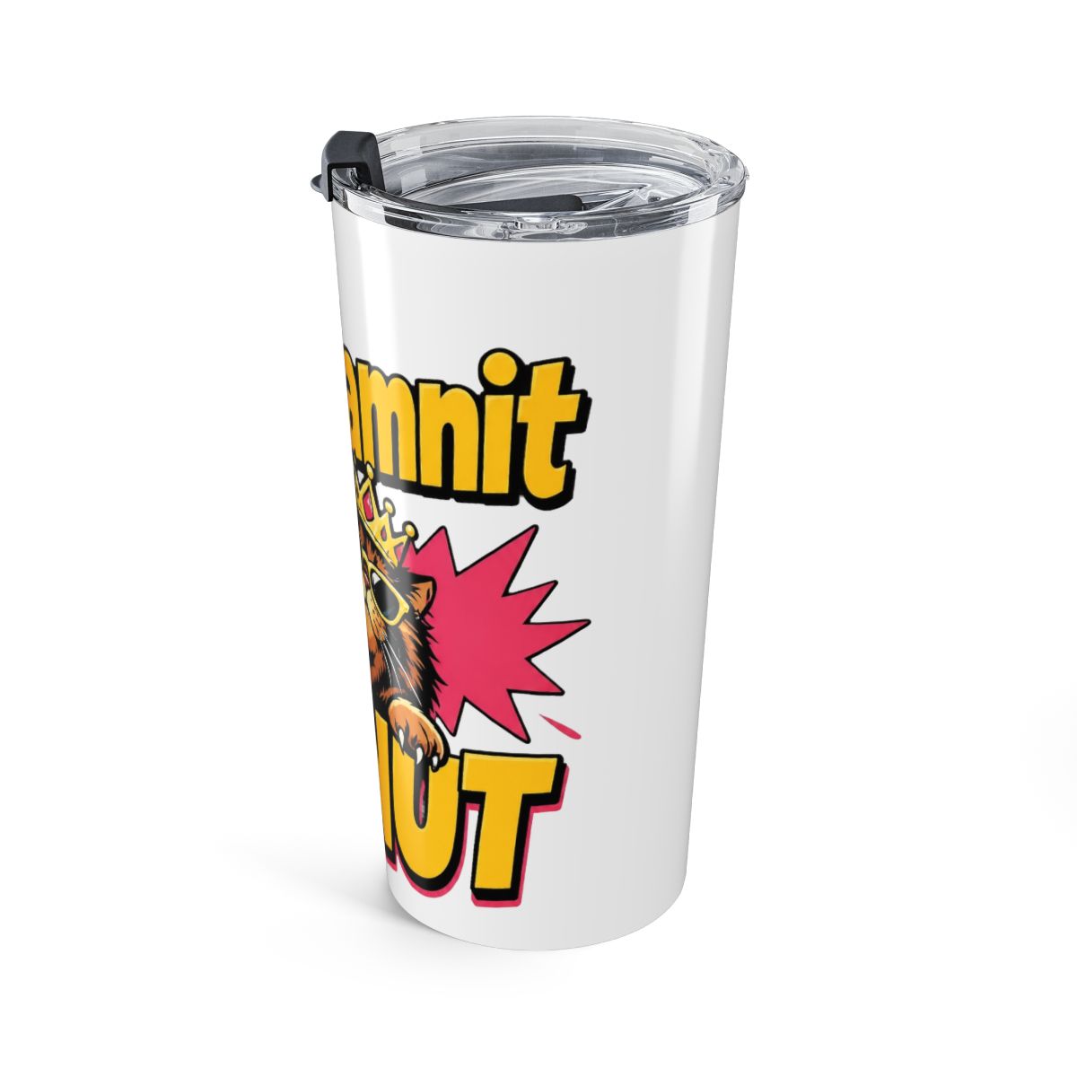 OGGOVIBE DCC Donut Princess Tumbler 20oz Stainless Steel Insulated | Funny Dungeon Book Crawler Reading Carl Mug,Fantasy Bookish Dungeon Adventure Theme Cup,God Damnit Donut | Dungeon Crawler Carl